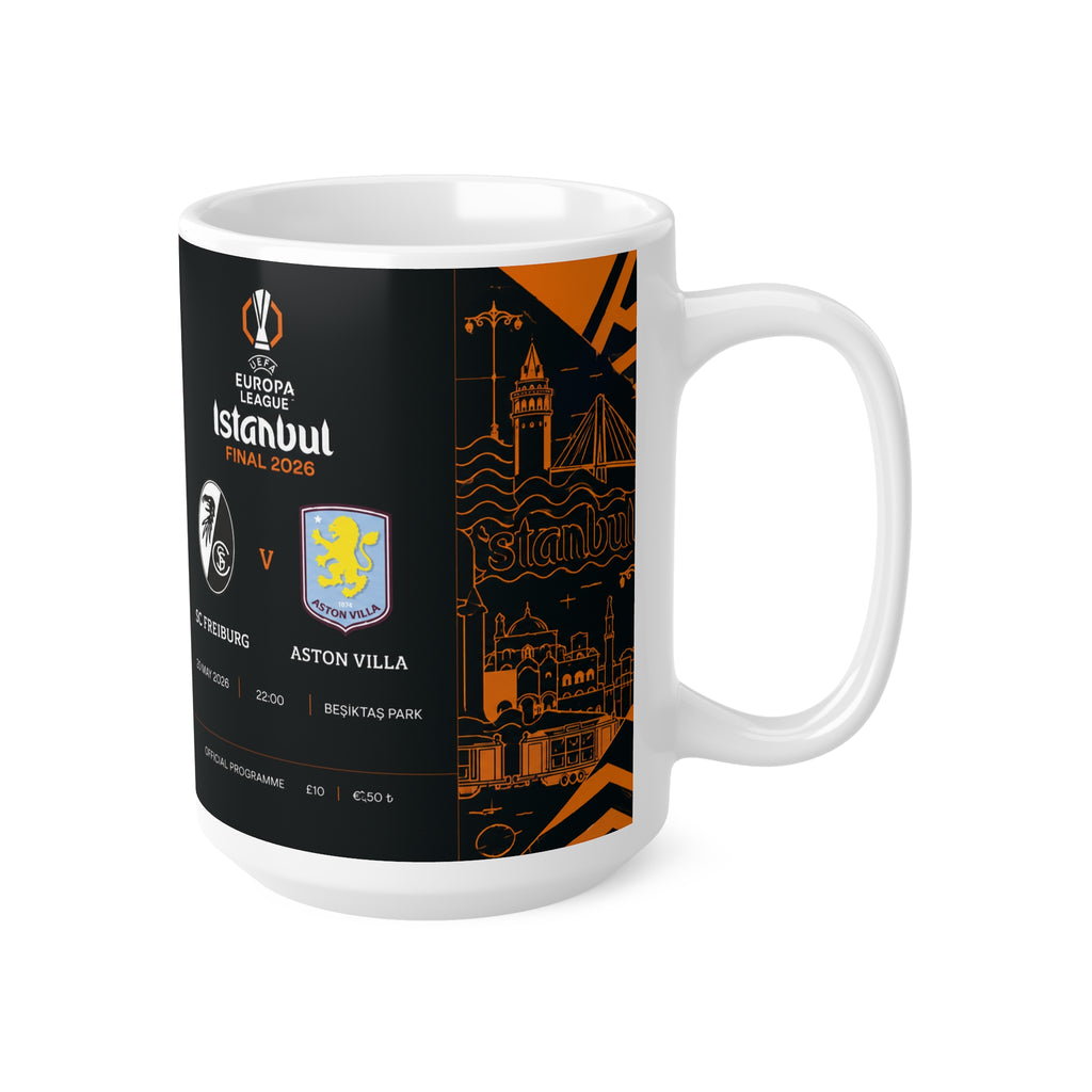 2026 Europa League Final Programme Cover Inspired Ceramic Coffee Cup (11oz/15oz)