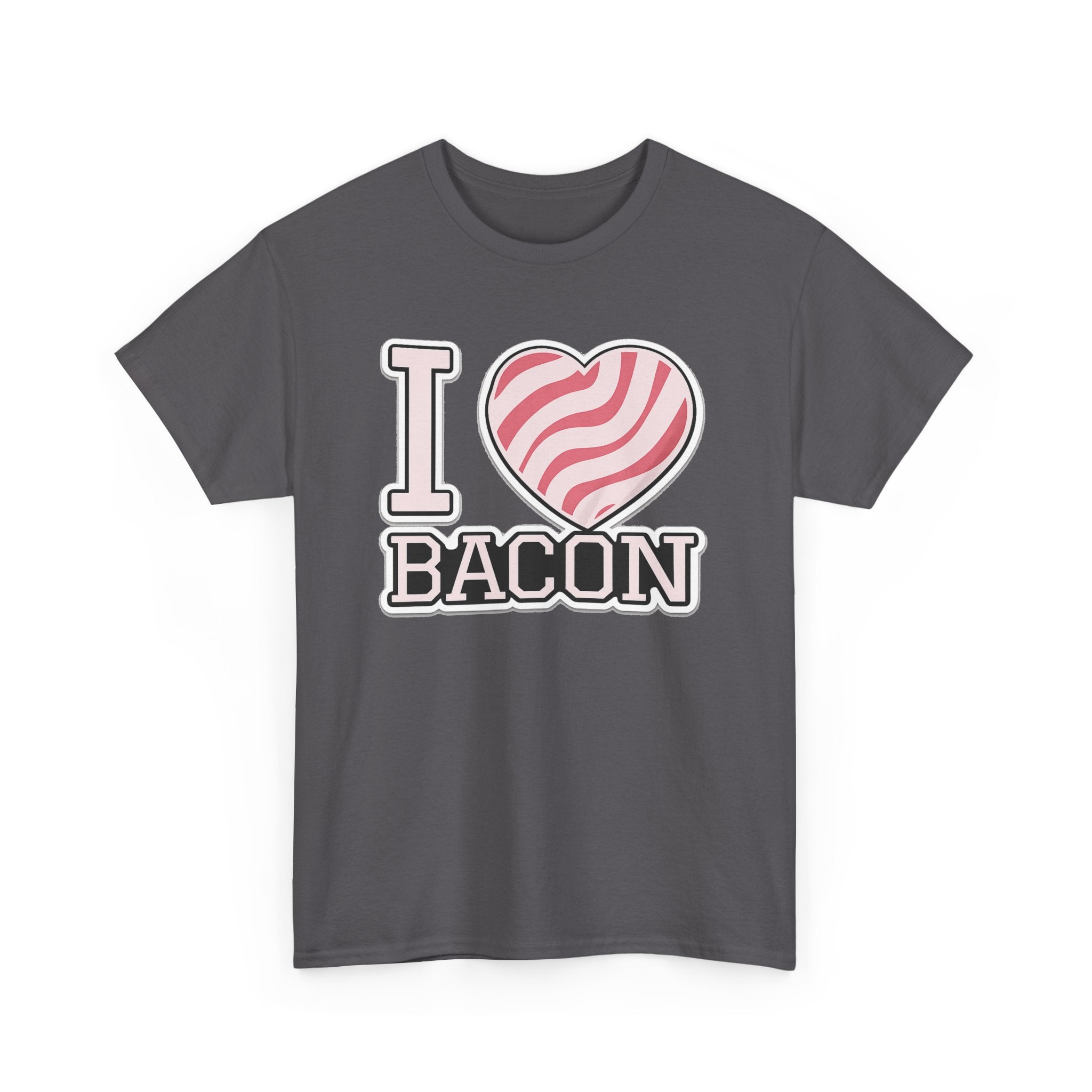 I Heart Bacon T-Shirt — Funny Novelty Bacon Lover Tee