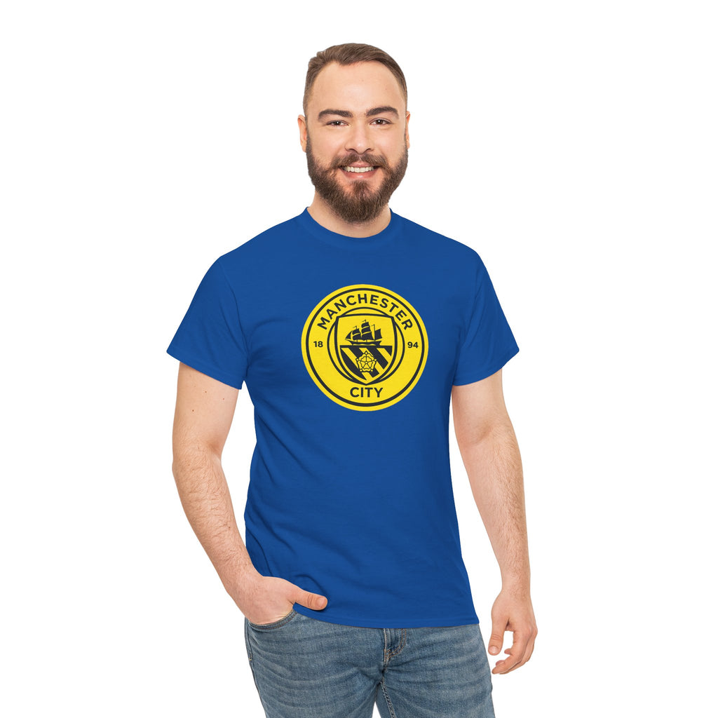 Manchester City Yellow Crest T-Shirt