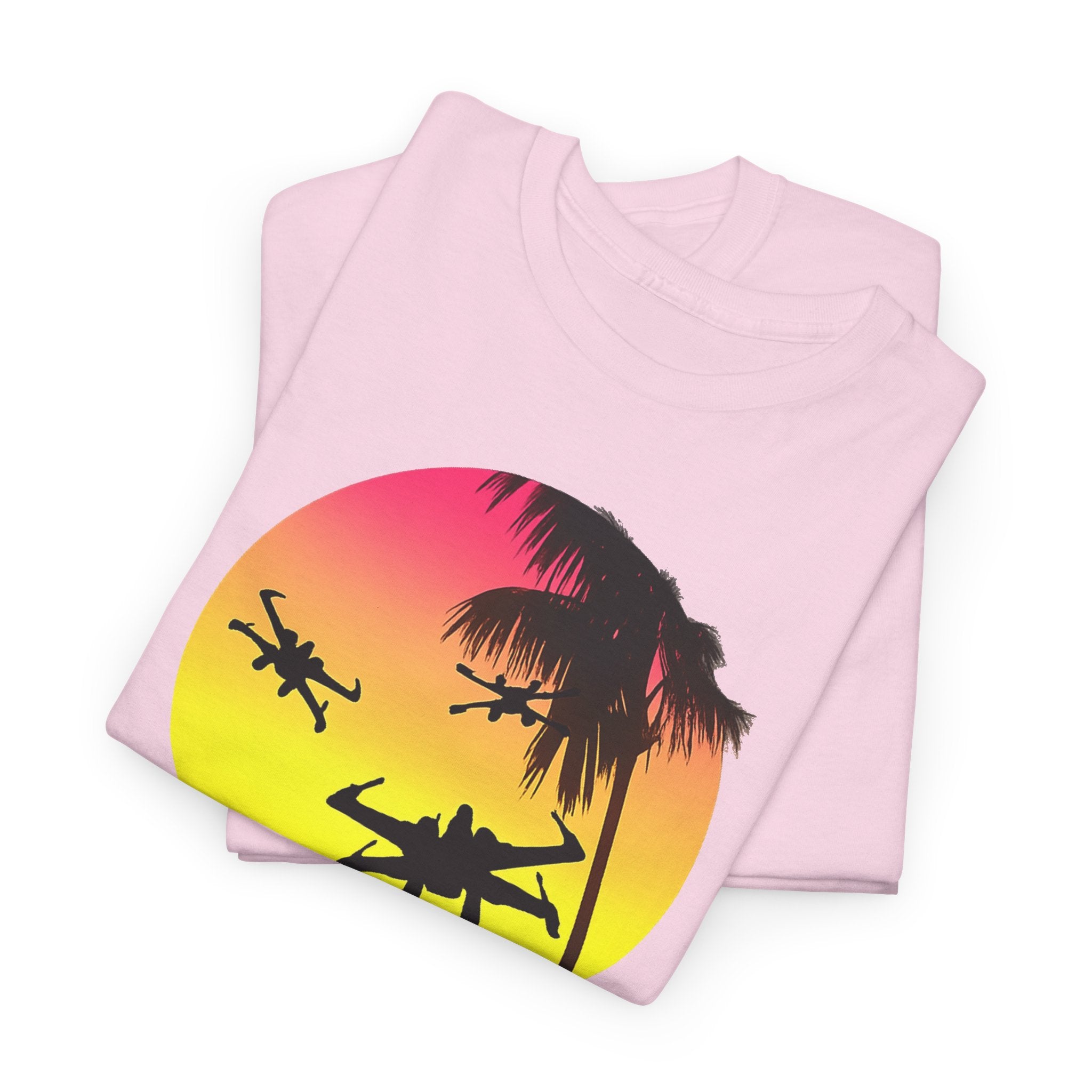 Star Wars X-Ring Sunset Beach Plane T-Shirt