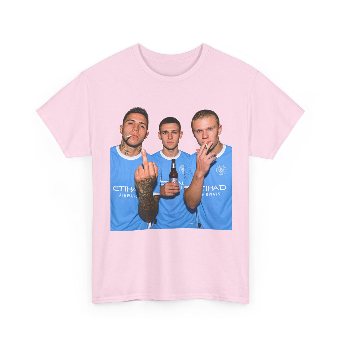 Enzo, Foden & Haaland Man City inspired Unisex Heavy Cotton Tee