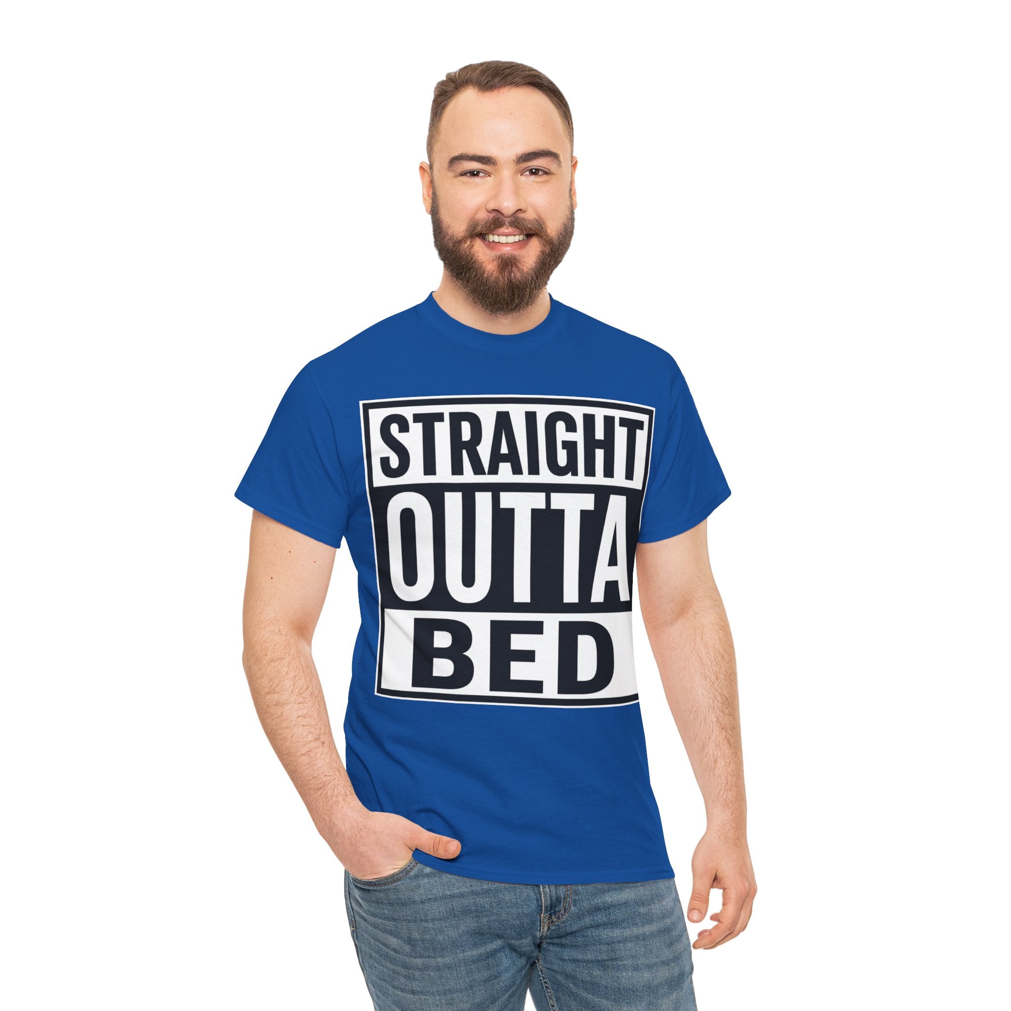 Straight Outta Bed T-Shirt — Funny Morning Graphic Tee