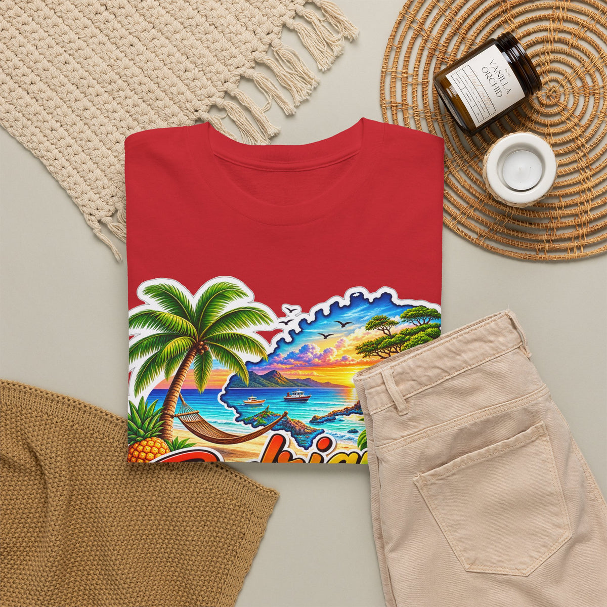 Rodrigues Island Tropical Tee — "Relax Your Soul" Beach Vacation T-Shirt