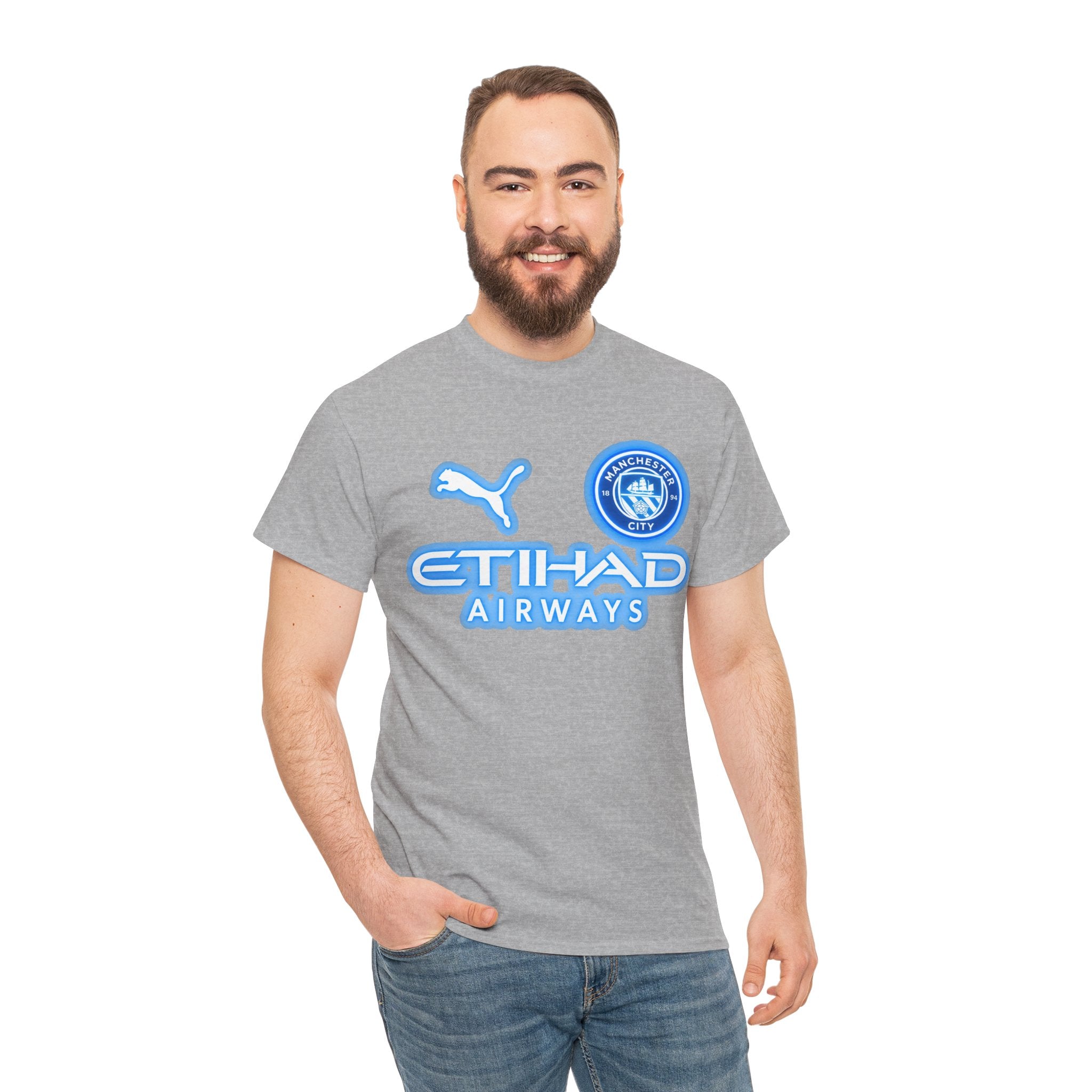 Manchester City Inspired Etihad Airways Logo Tee