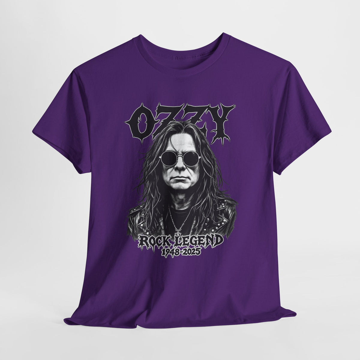 Rock Legend Graphic Tee — "Ozzy" Memorial 1948–2025