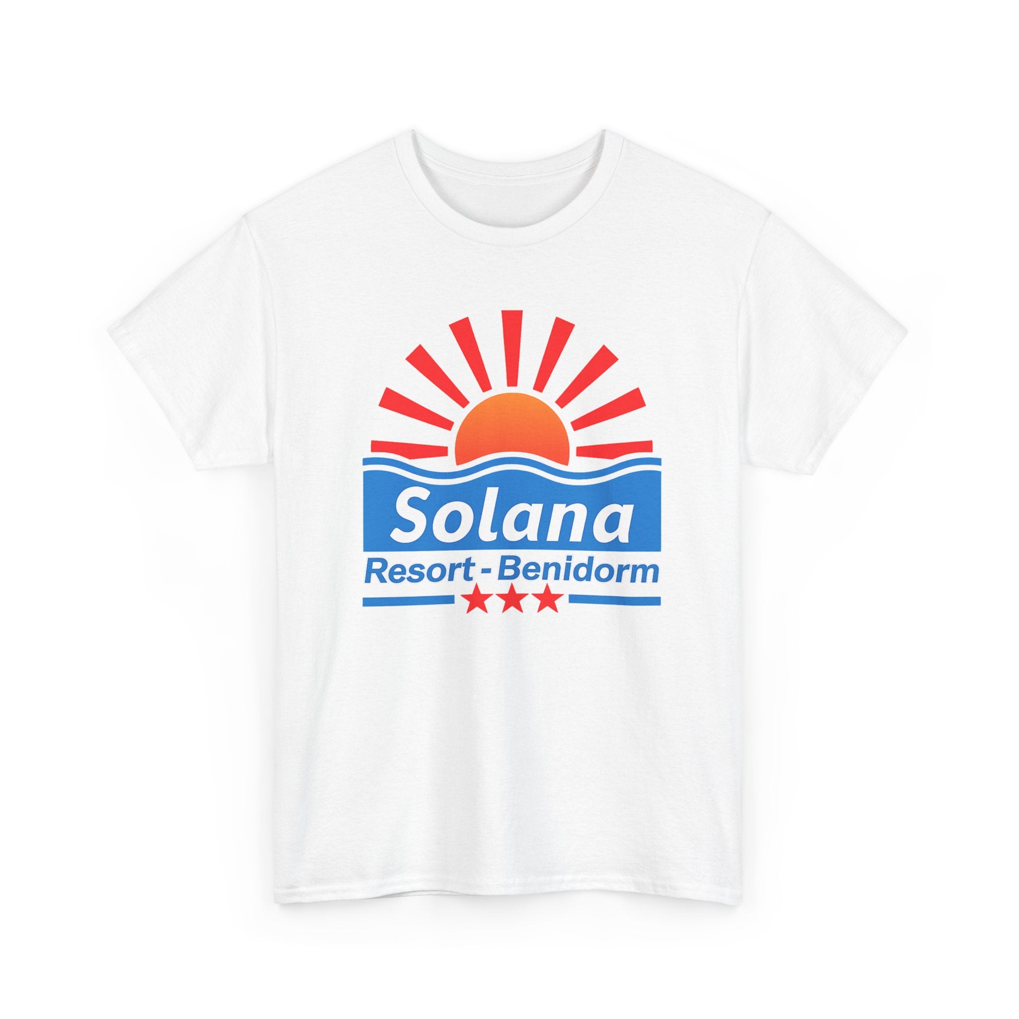 Solana Resort Benidorm T-Shirt — Vintage Beach Sunset Tee
