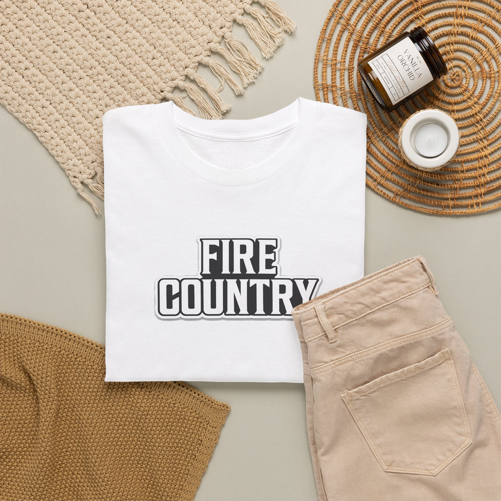 Fire Country Cotton T-Shirt — Bold Graphic Tee