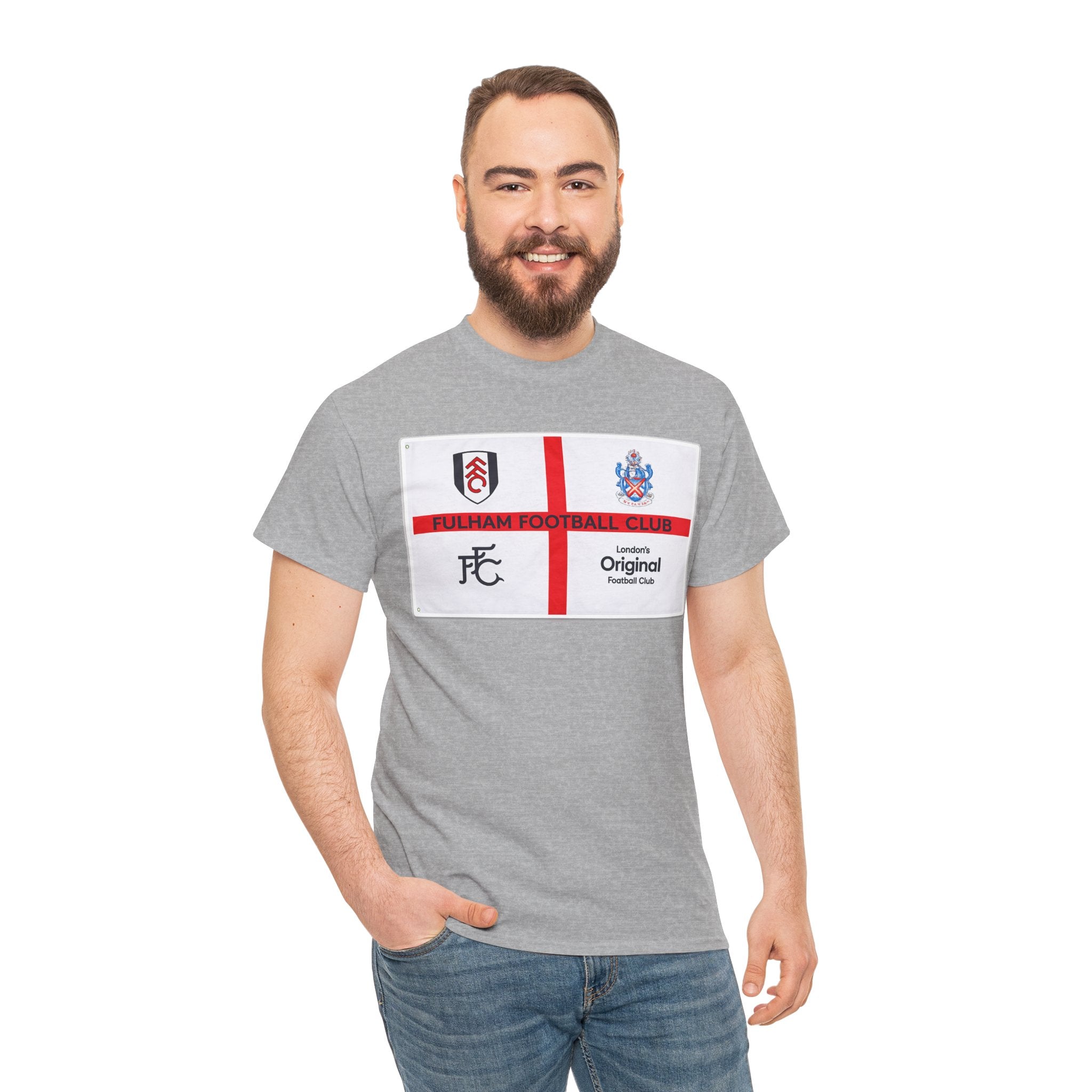 Fulham Football Club Crest Tee — St George’s Cross Football Shirt