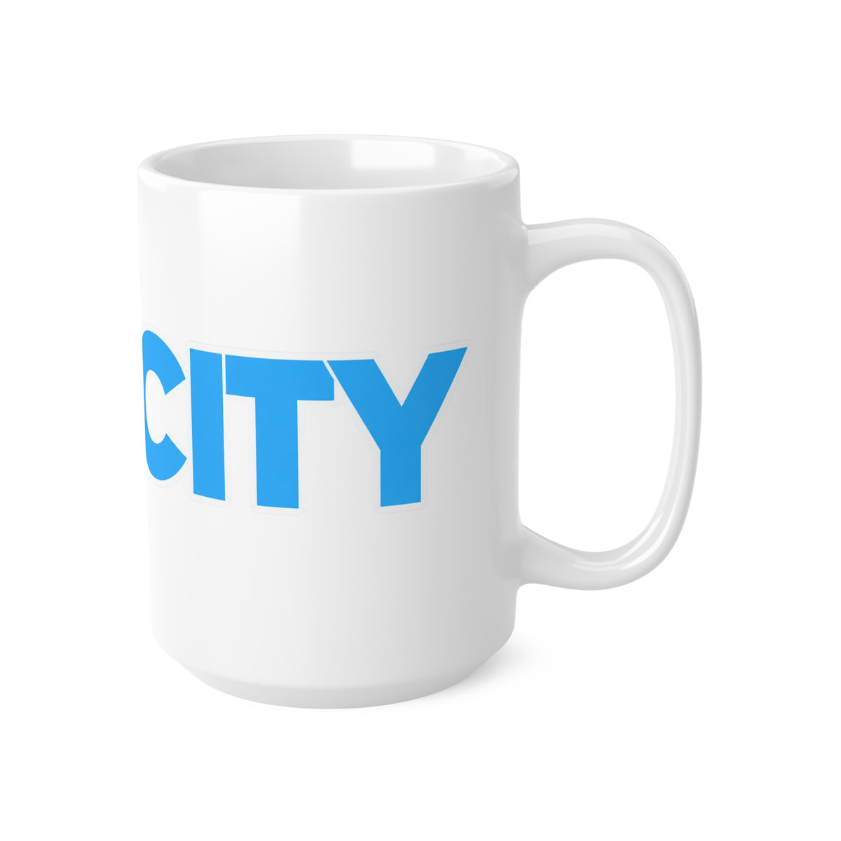 Man City Blue Logo Coffee Mug — Ceramic 11oz & 15oz