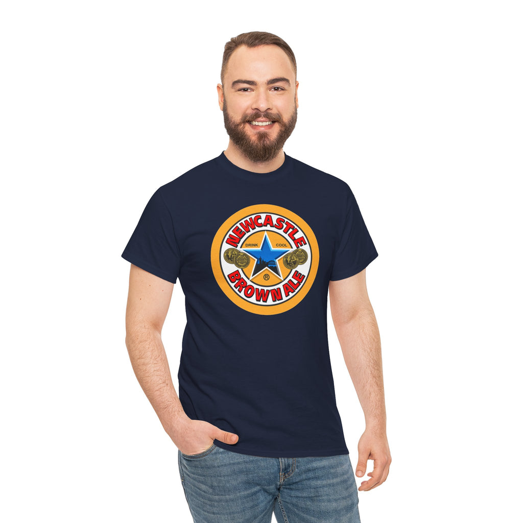 Newcastle Brown Ale Inspired Retro Logo Cotton T-Shirt