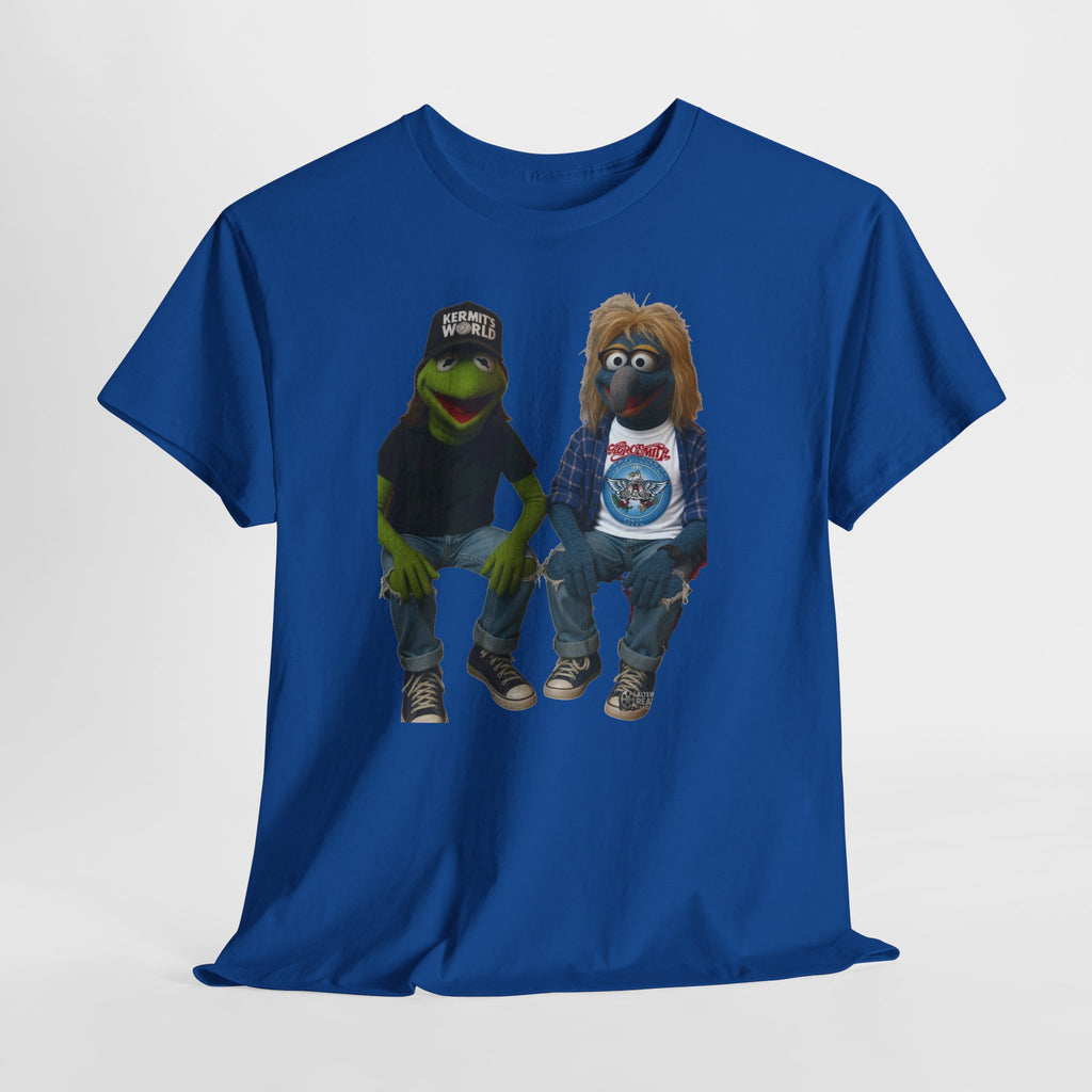 Kermit & Gonzo Waynes World Inspired Character Graphic T-Shirt