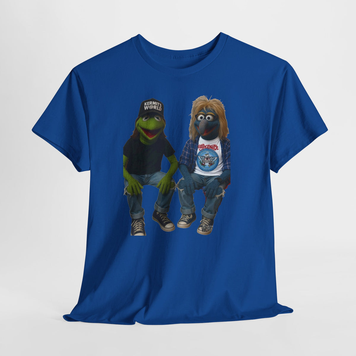 Kermit & Gonzo Waynes World Inspired Character Graphic T-Shirt
