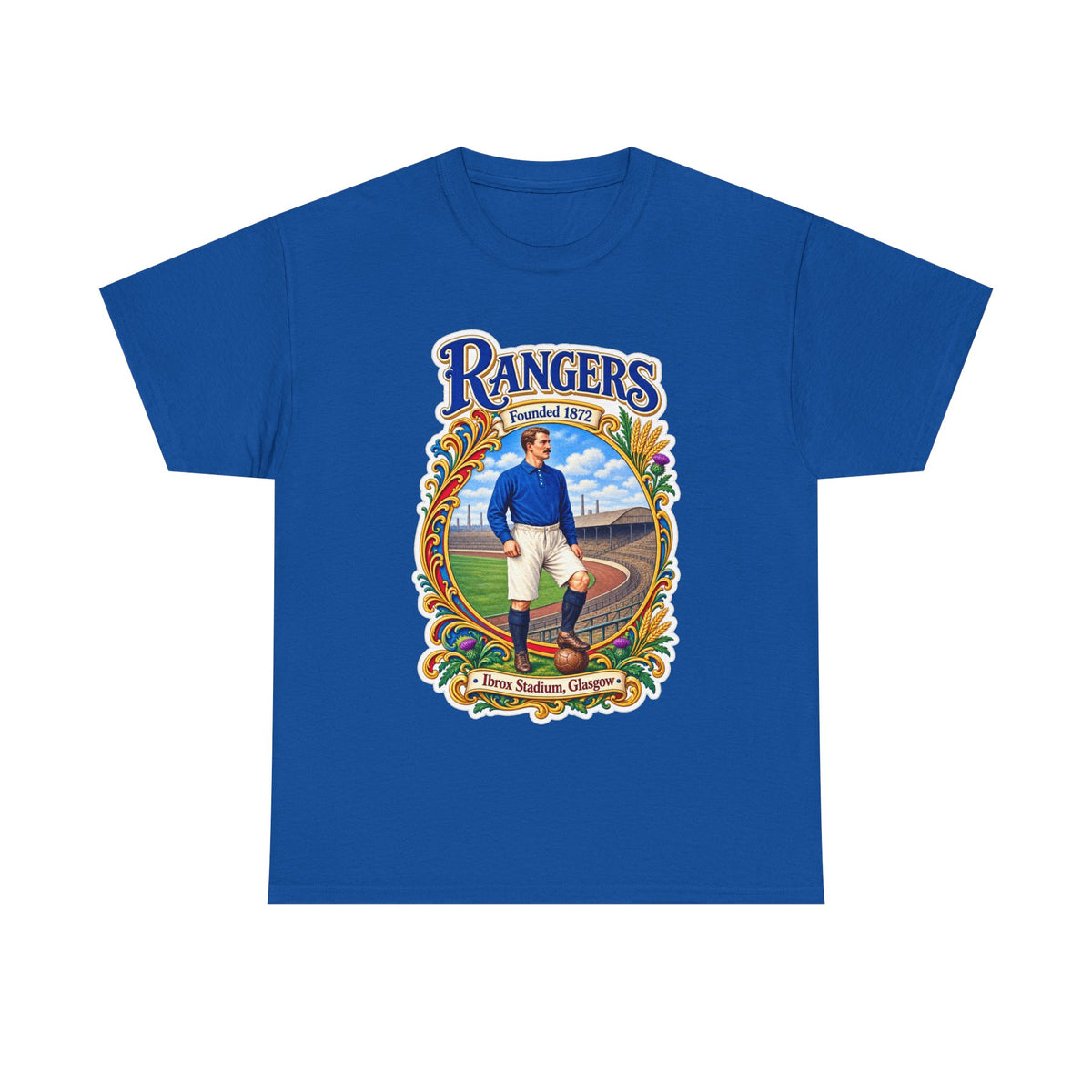 Rangers Retro Player Field Graphic Cotton T-Shirt