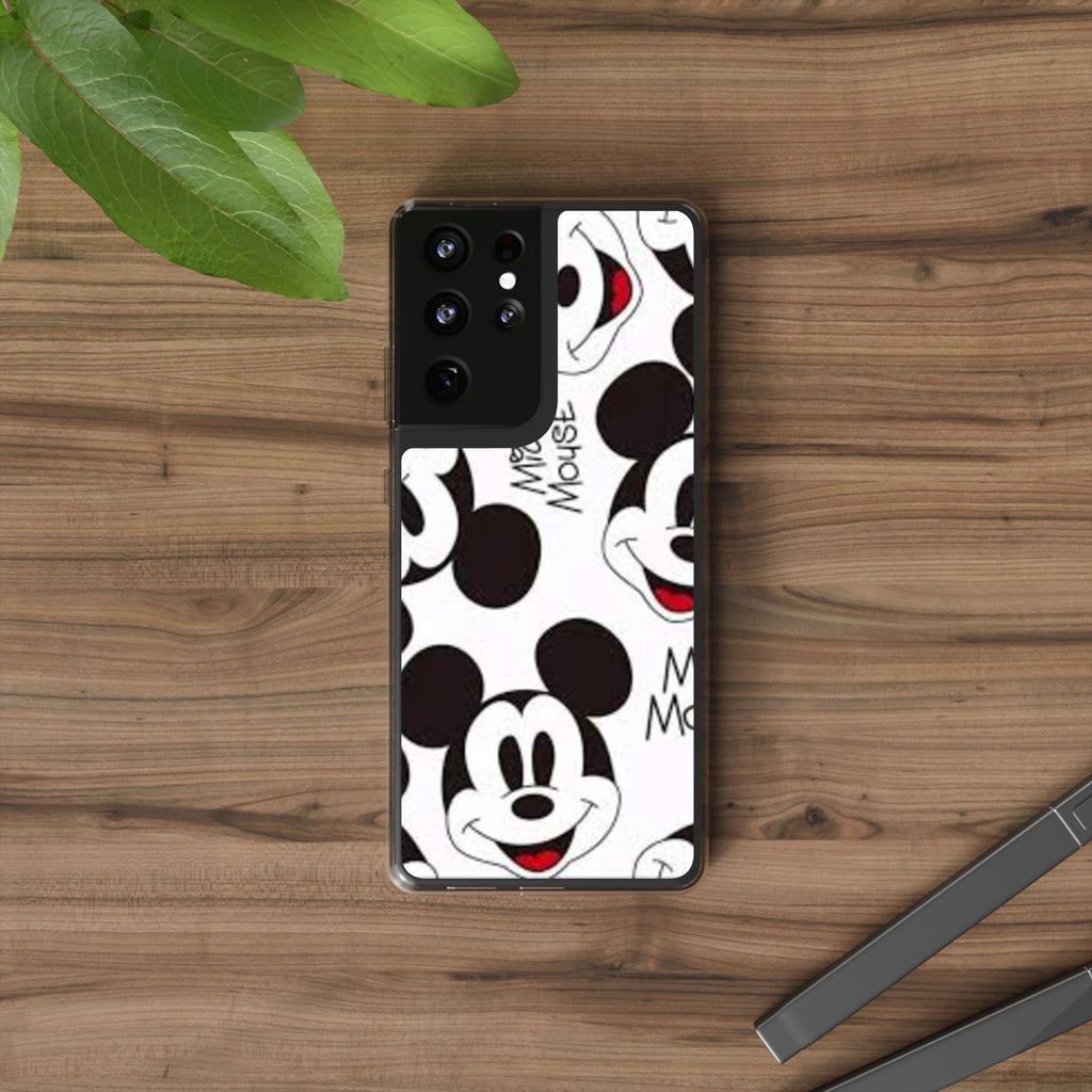 Mickey Mouse Clear Phone Case – Retro Cartoon Pattern Clear Case