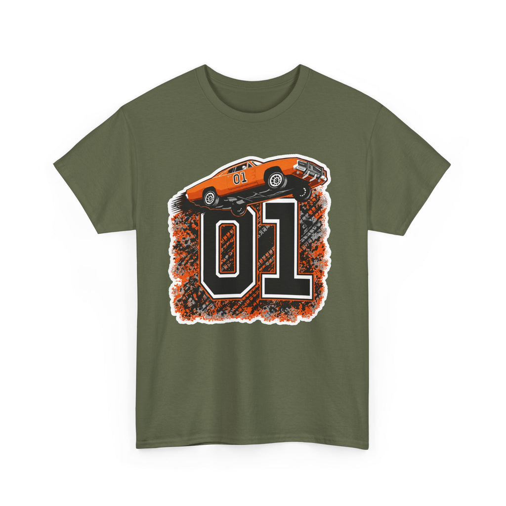 Dukes of Hazzard Inspired Race Car '01' Graphic Tee