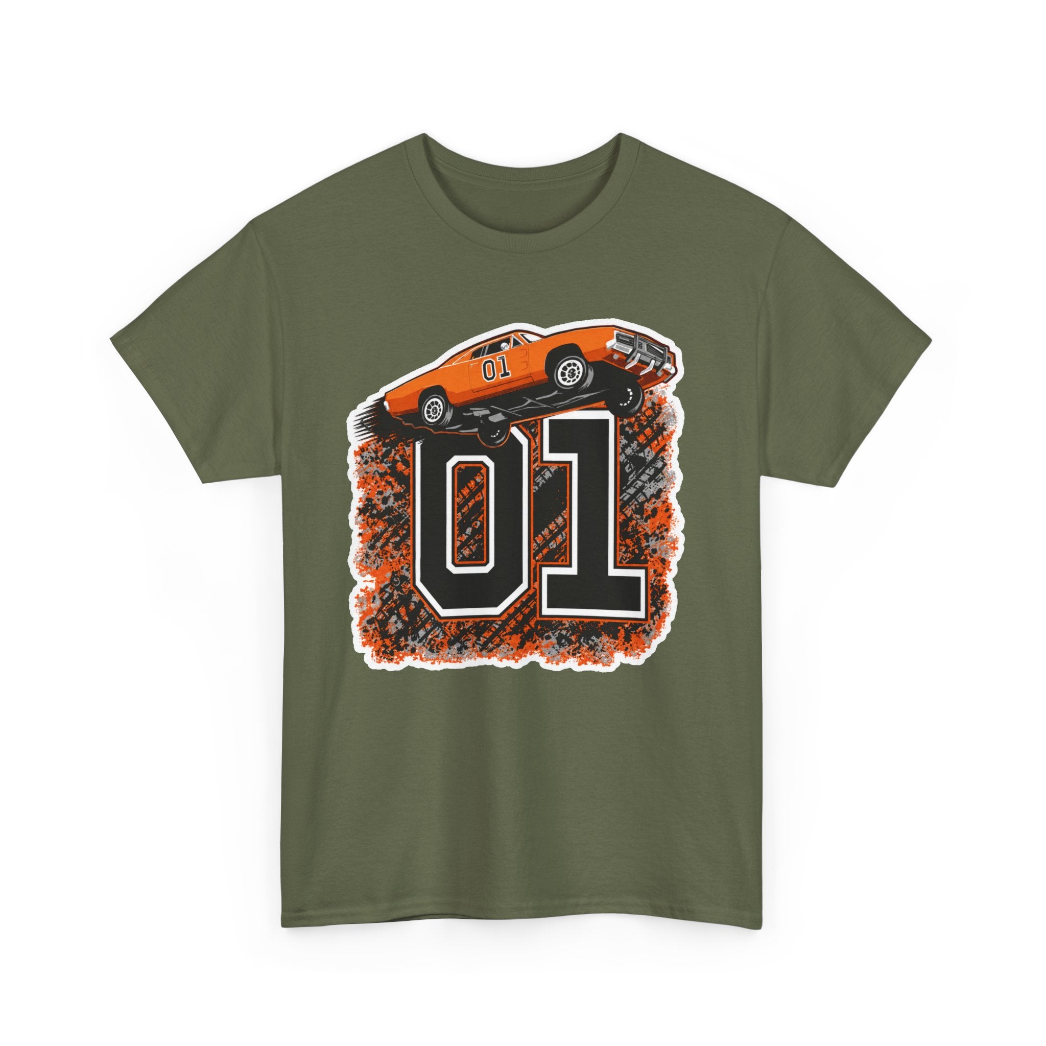 Dukes of Hazzard Inspired Race Car '01' Graphic Tee