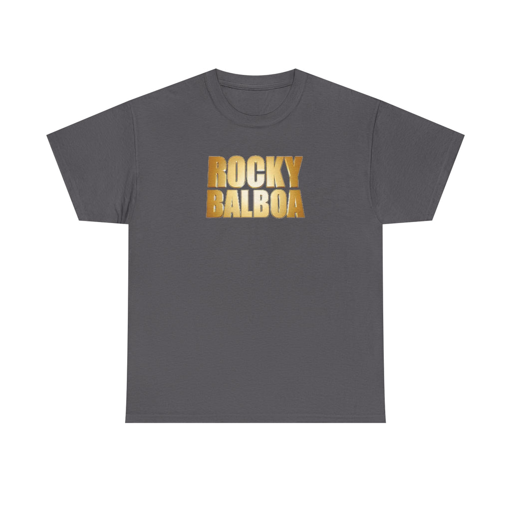 Rocky Balboa Gold Logo Tee — Retro Boxing Movie Fan T-Shirt