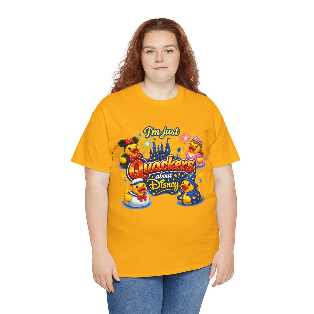 Quackers About Disney Rubber Duck Tee — "I'm Just Quackers About Disney" Graphic T-Shirt