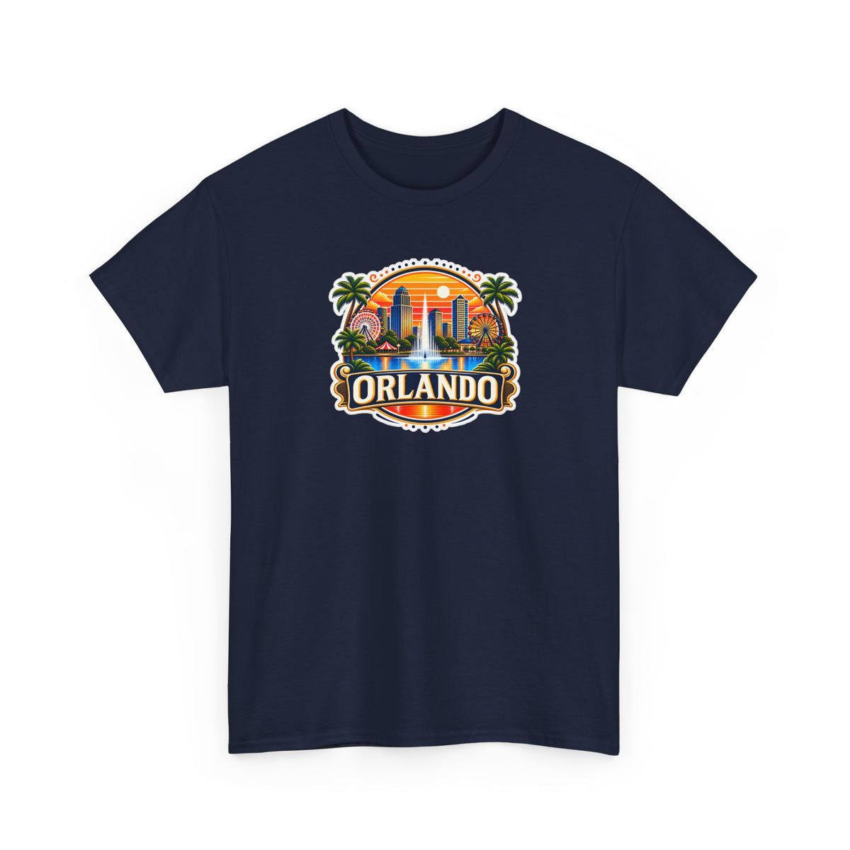 Orlando Sunset Logo Cotton T-Shirt