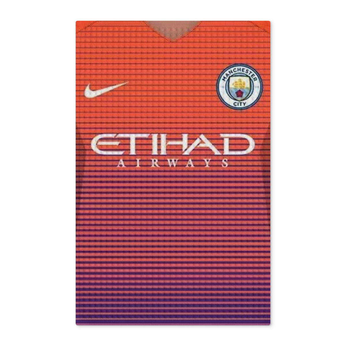 Manchester City Gradient Waffle Tea Towel - Double-Sided Soccer Jersey Design