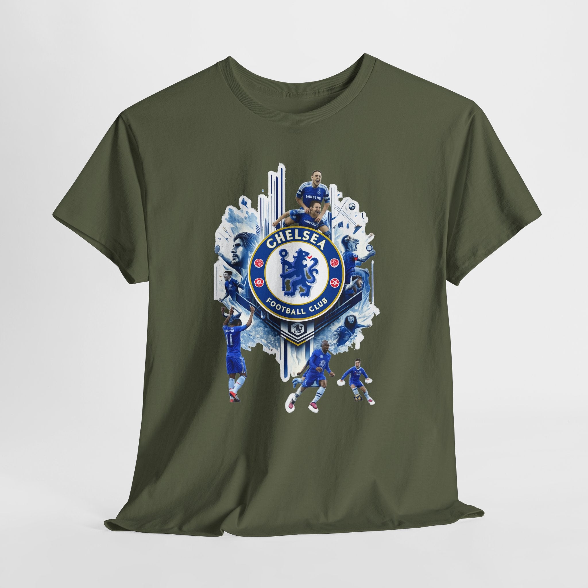 Chelsea FC Crest Players T-Shirt — Blue Football Fan Tee