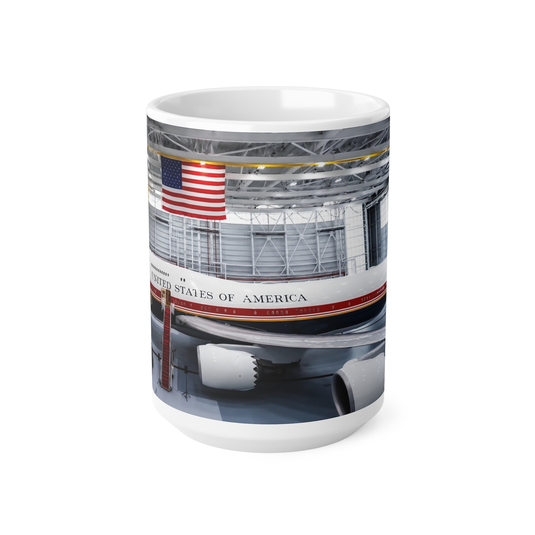 New Air Force One Coffee Mug — USA Flag Air Force One Ceramic Cup (11oz/15oz)