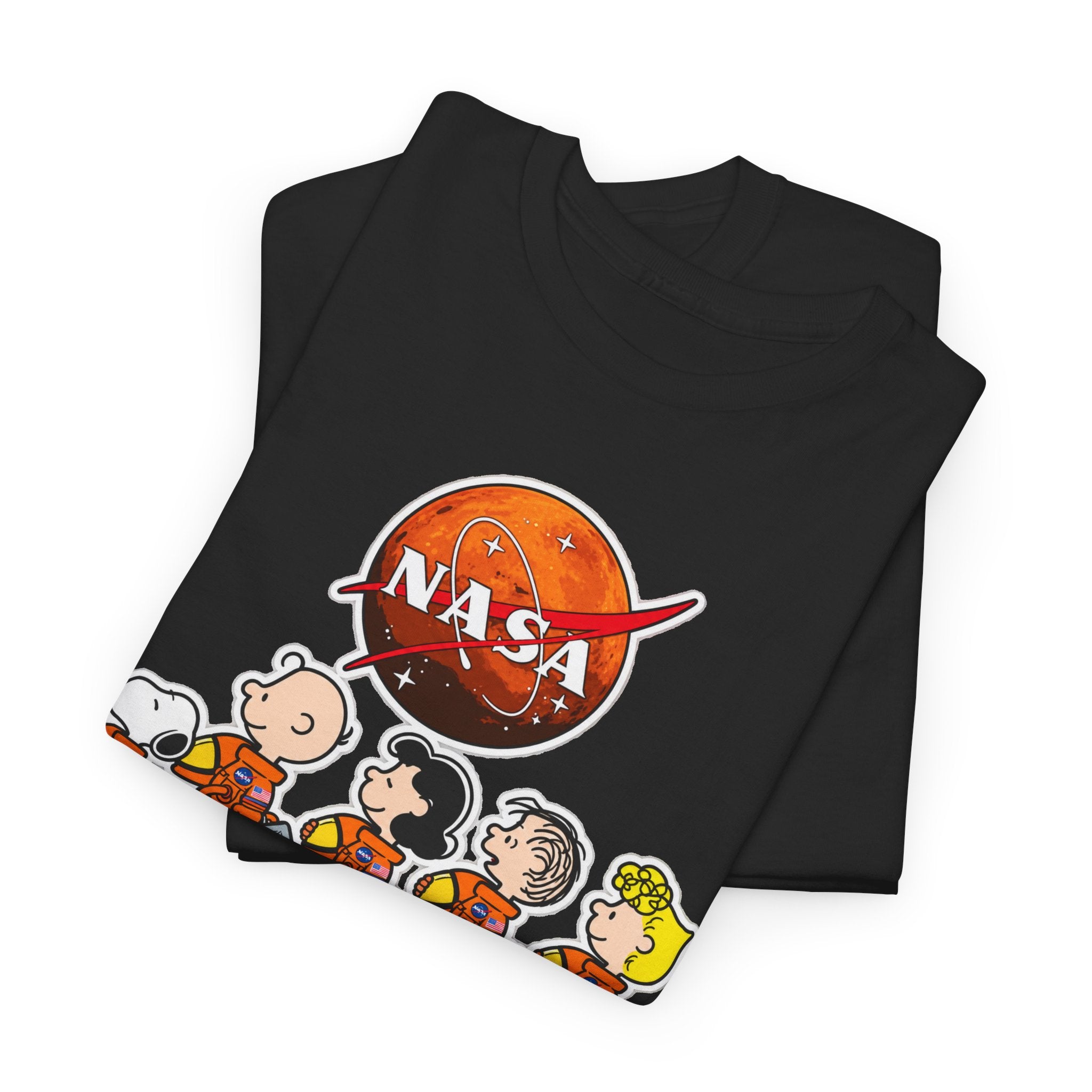 NASA Peanuts Cartoon T‑Shirt — Retro Space Snoopy & Crew Graphic Tee