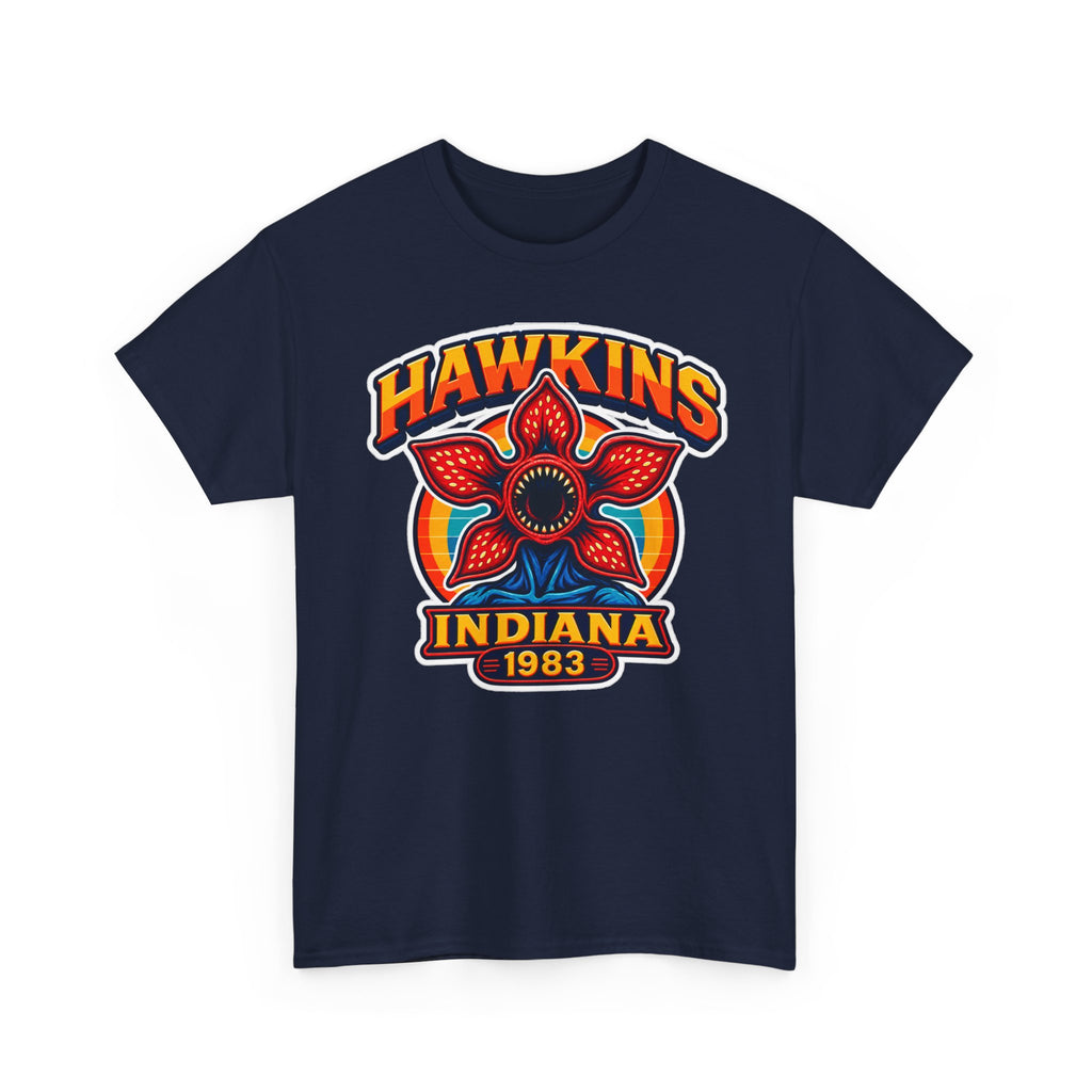 Hawkins Indiana 1983 Demogorgon Floral Cotton T-Shirt
