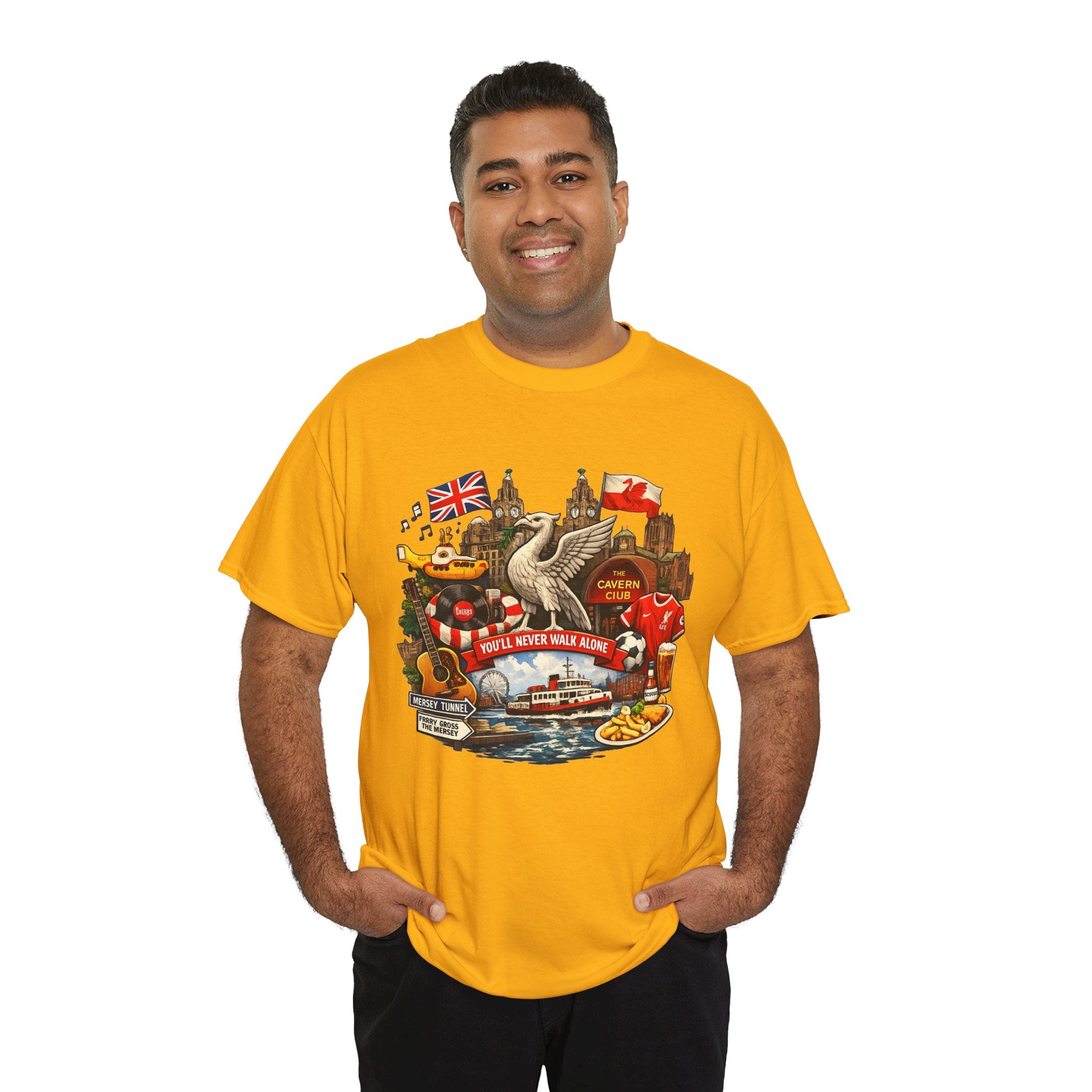 Liverpool Landmarks & You'll Never Walk Alone T-Shirt