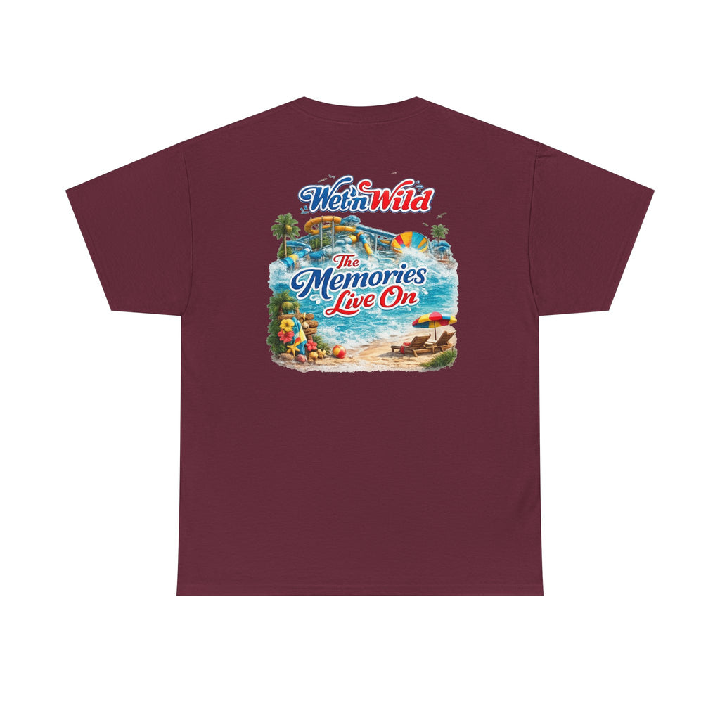 Wet 'n Wild Orlando Graphic Tee — "The Memories Live On" Retro Vacation T‑Shirt