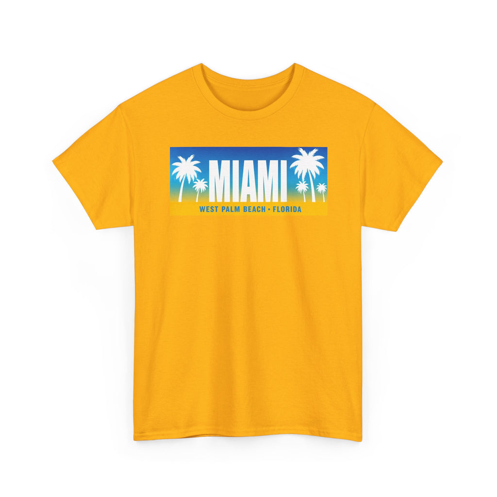 Miami West Palm Beach Vintage Tee — "MIAMI" Beach Palm Trees T‑Shirt