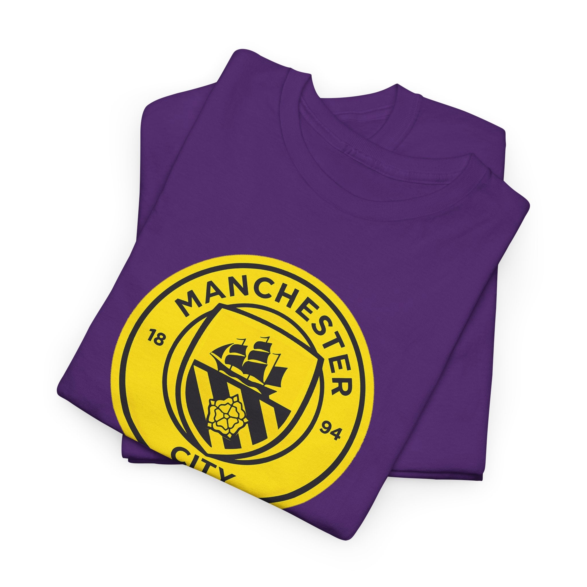 Manchester City Yellow Crest T-Shirt