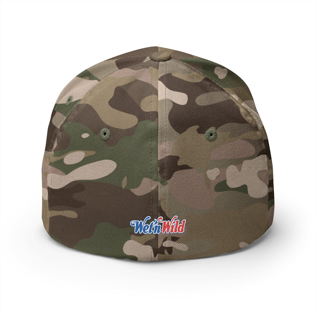 Wet 'n Wild Retro Embroidered Cap — Patriotic Red & Blue Retro Baseball Hat