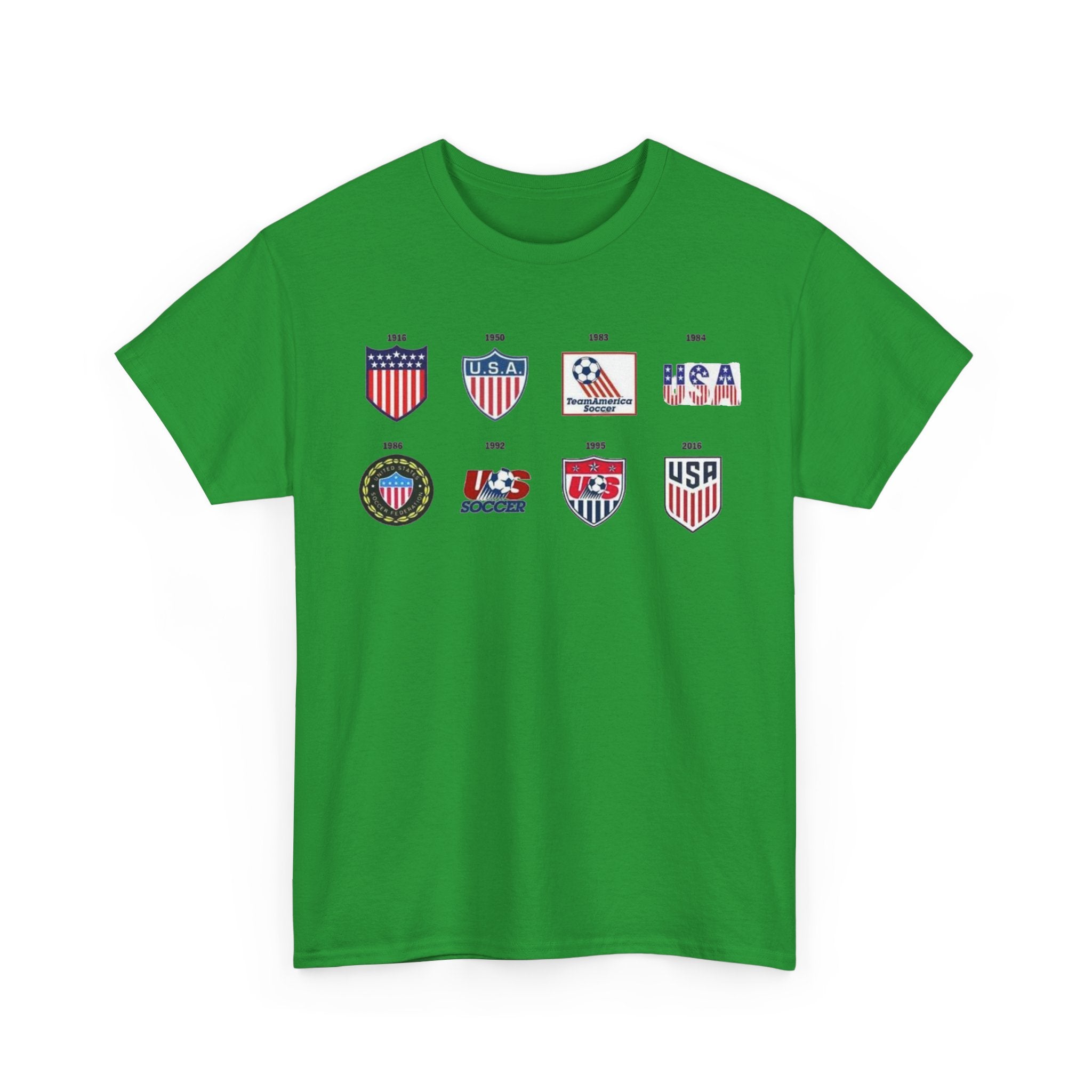 USA Soccer Logos Graphic Tee — Retro American Soccer Logo T‑Shirt
