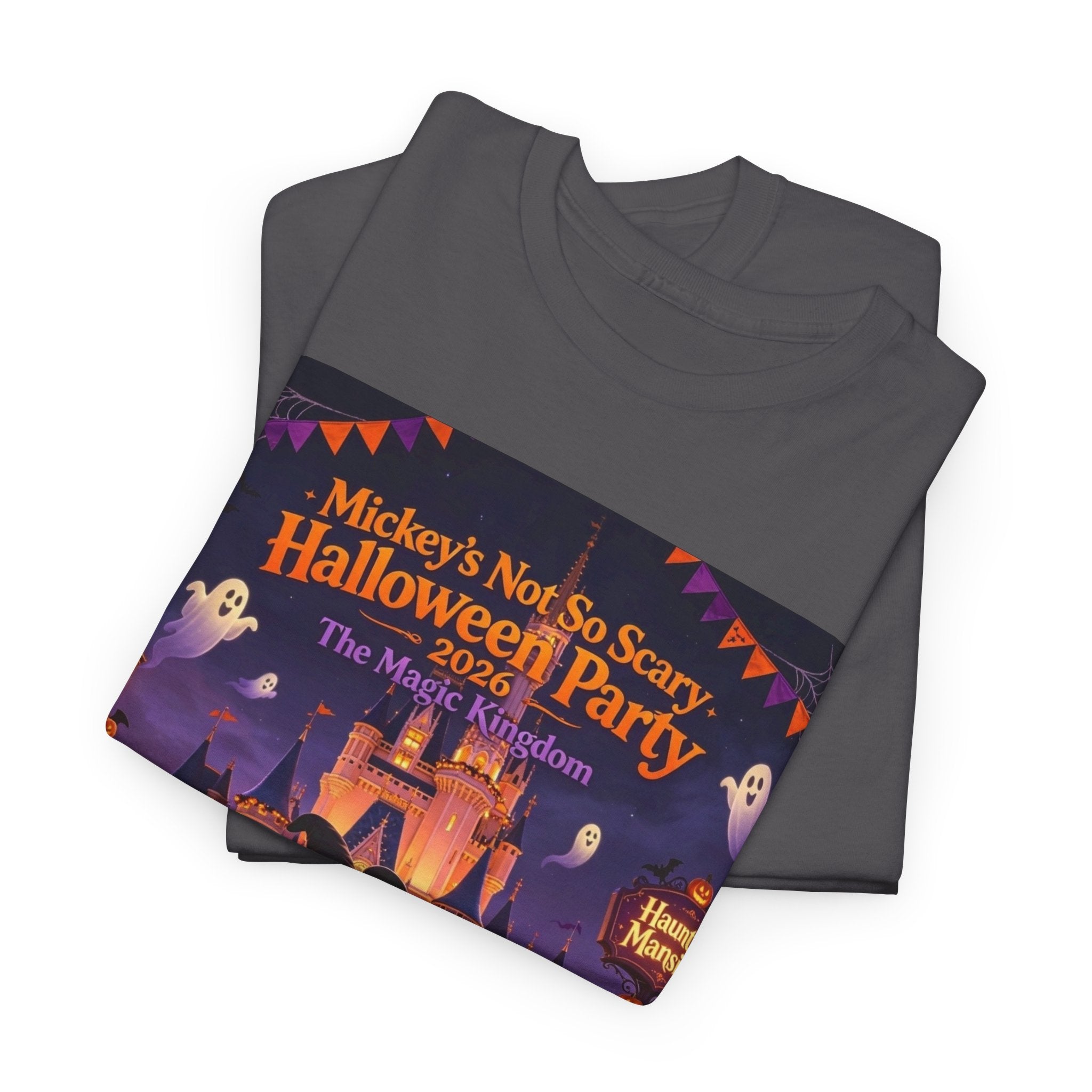 Halloween Mickey T-Shirt — "Not So Scary Halloween Party" Castle Graphic Tee