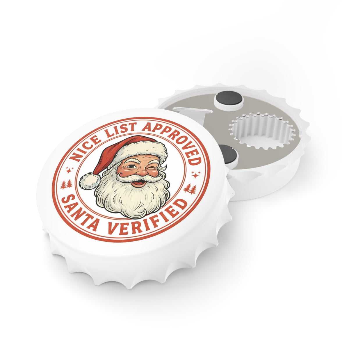 Santa Verified Bottle Opener — 'Nice List Approved' Holiday Beer Opener