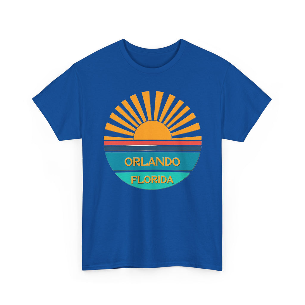 Orlando Florida Sunset T-Shirt – Retro Sunburst Vacation Tee