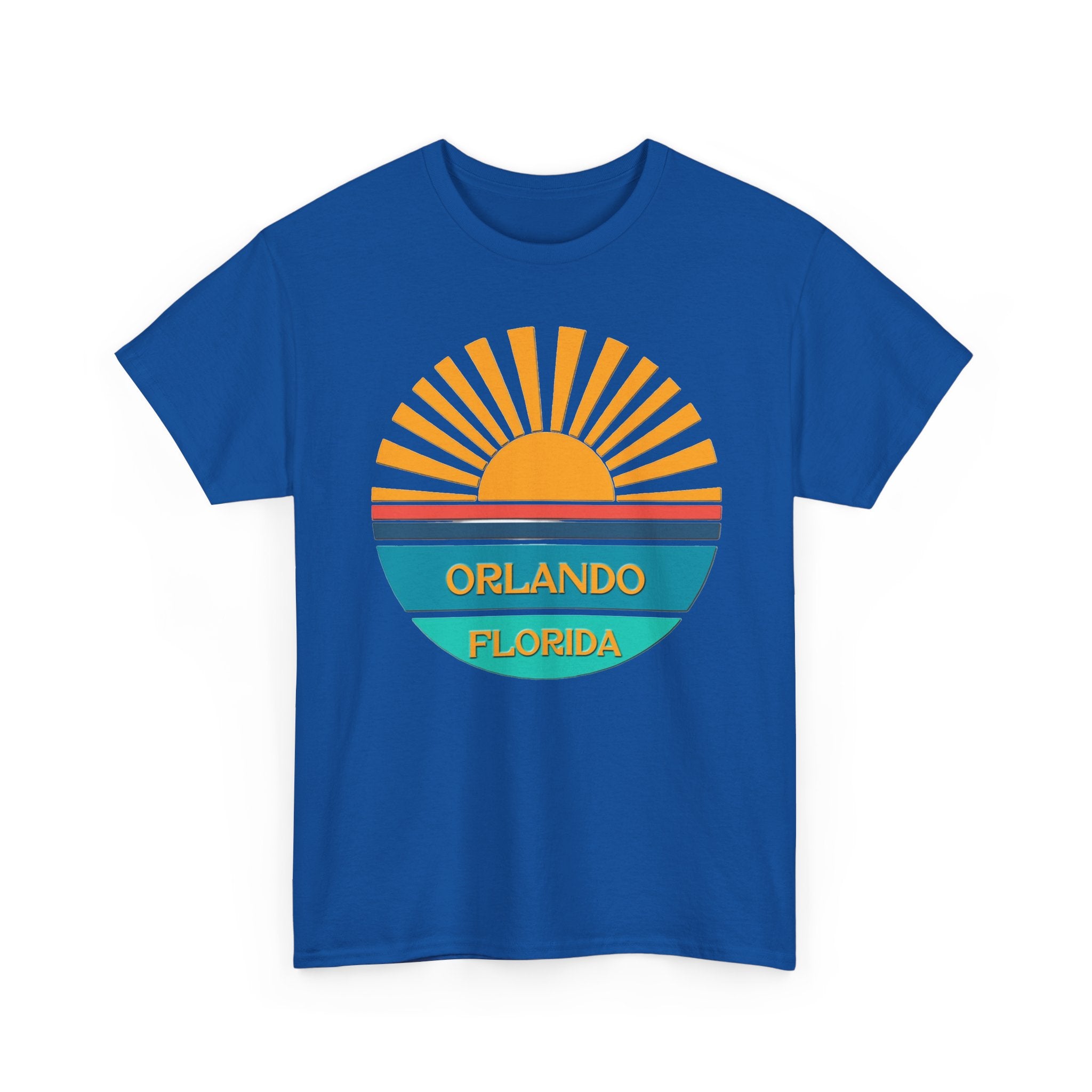 Orlando Florida Sunset T-Shirt – Retro Sunburst Vacation Tee