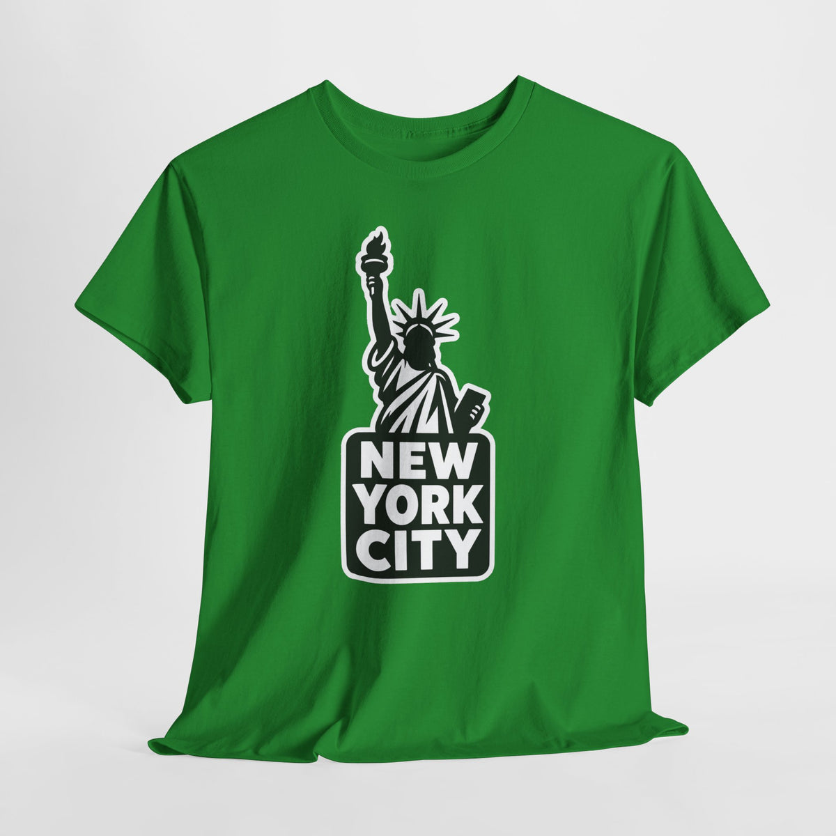 New York City Statue of Liberty Graphic Cotton T-Shirt / Tee