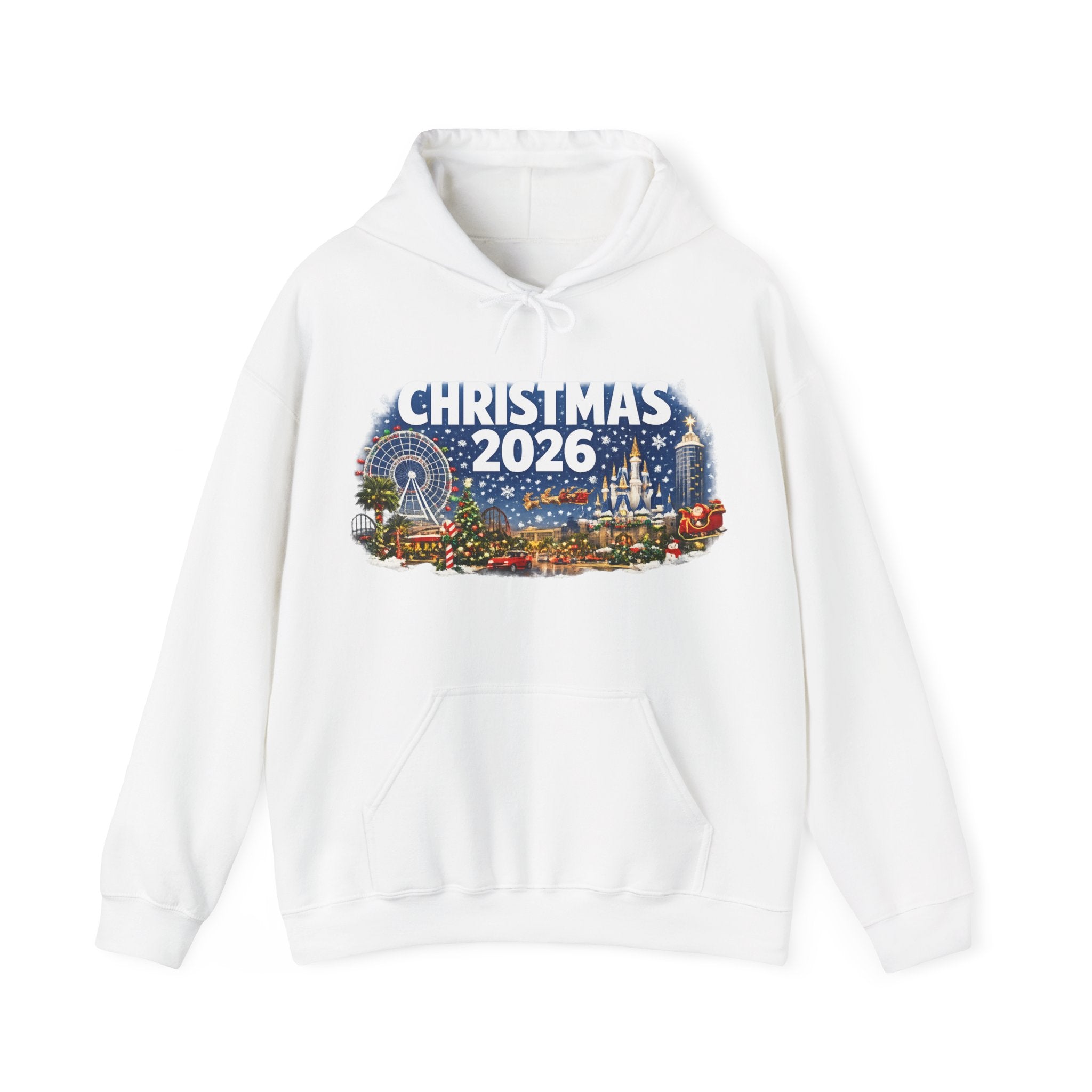 Christmas 2026 Holiday Hoodie — Festive Winter Village Sweatshirt