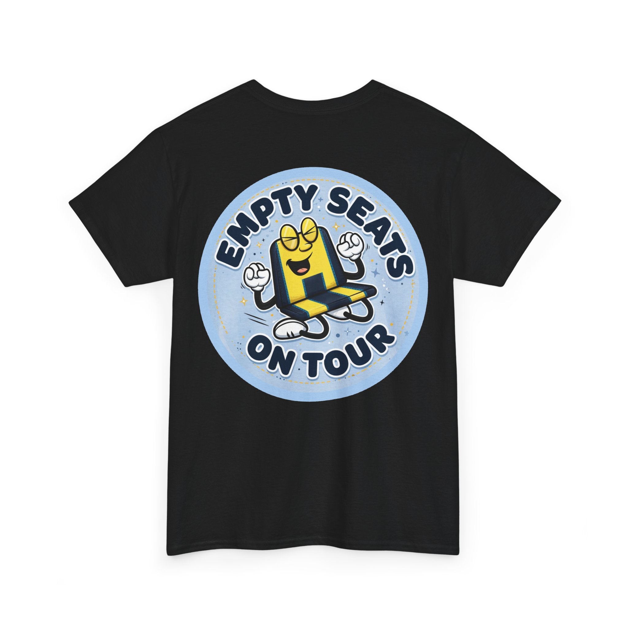 Manchester City T‑Shirt — "Empty Seats On Tour" Cartoon Seat Graphic Tee