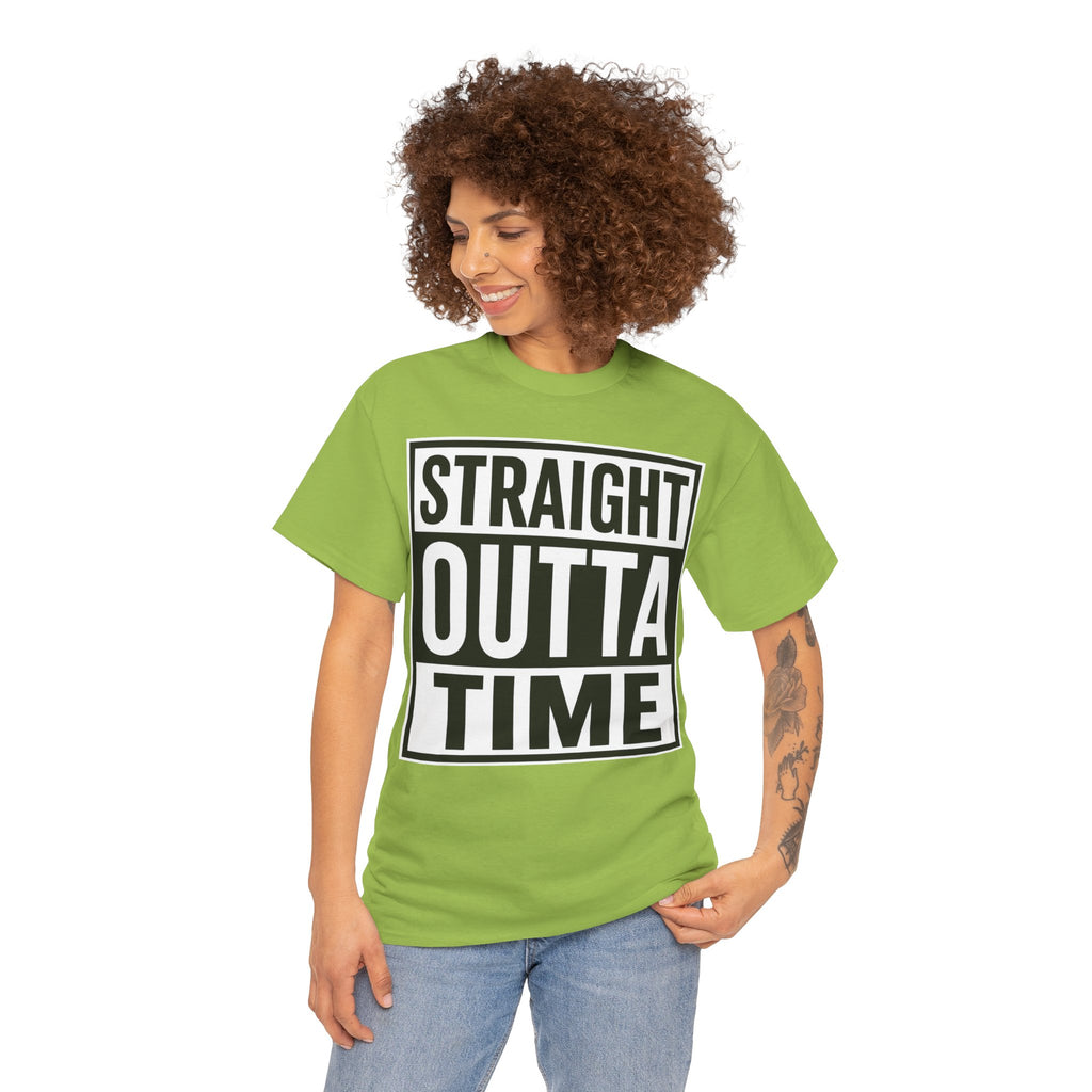 Straight Outta Time T-Shirt — Funny Retro Text Tee