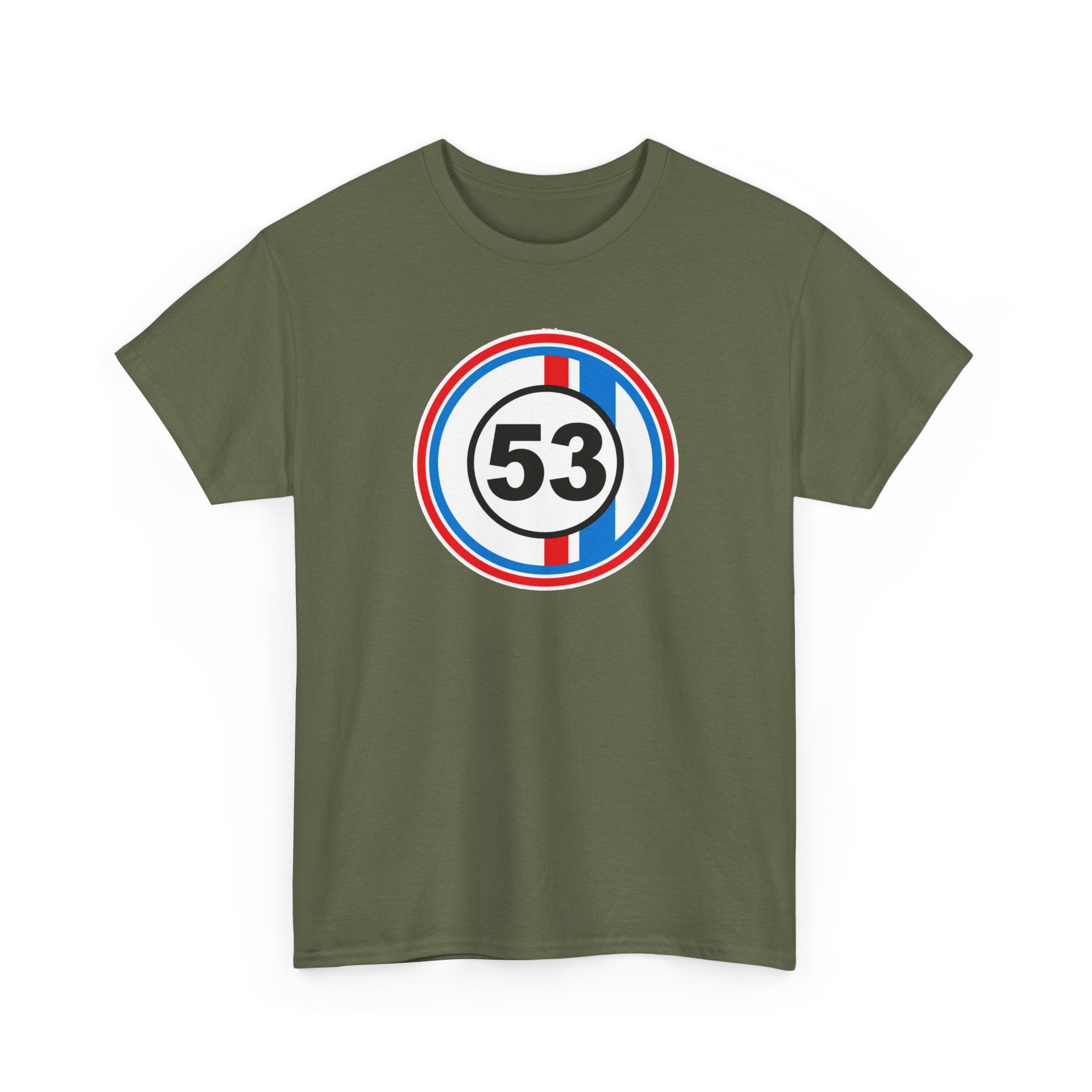 Racing Stripe Number 53 Cotton T-Shirt / Tee