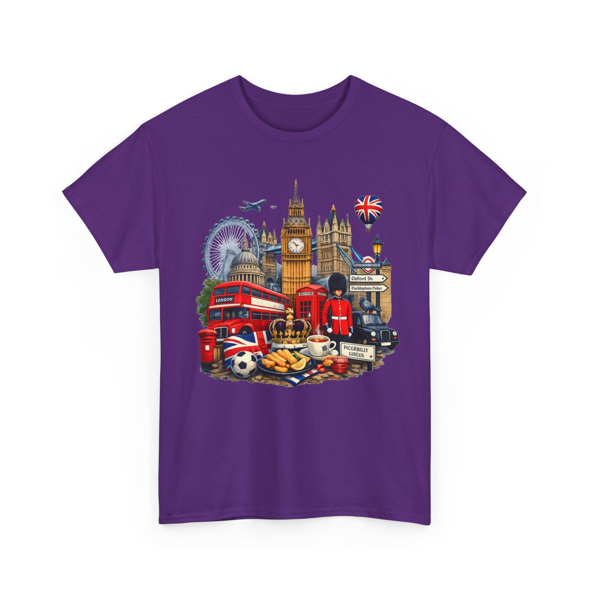 London Landmarks T‑Shirt — British Icons Collage Tee