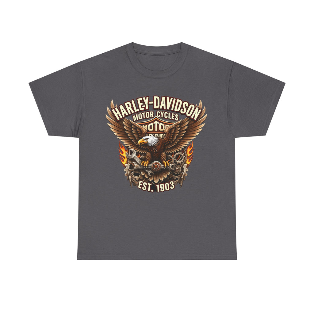 Harley-Davidson Eagle Flame Tee — Retro Motorcycle Graphic T-Shirt