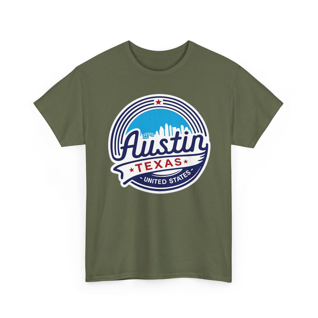Austin Texas Retro Skyline T-Shirt — Vintage City Pride Tee