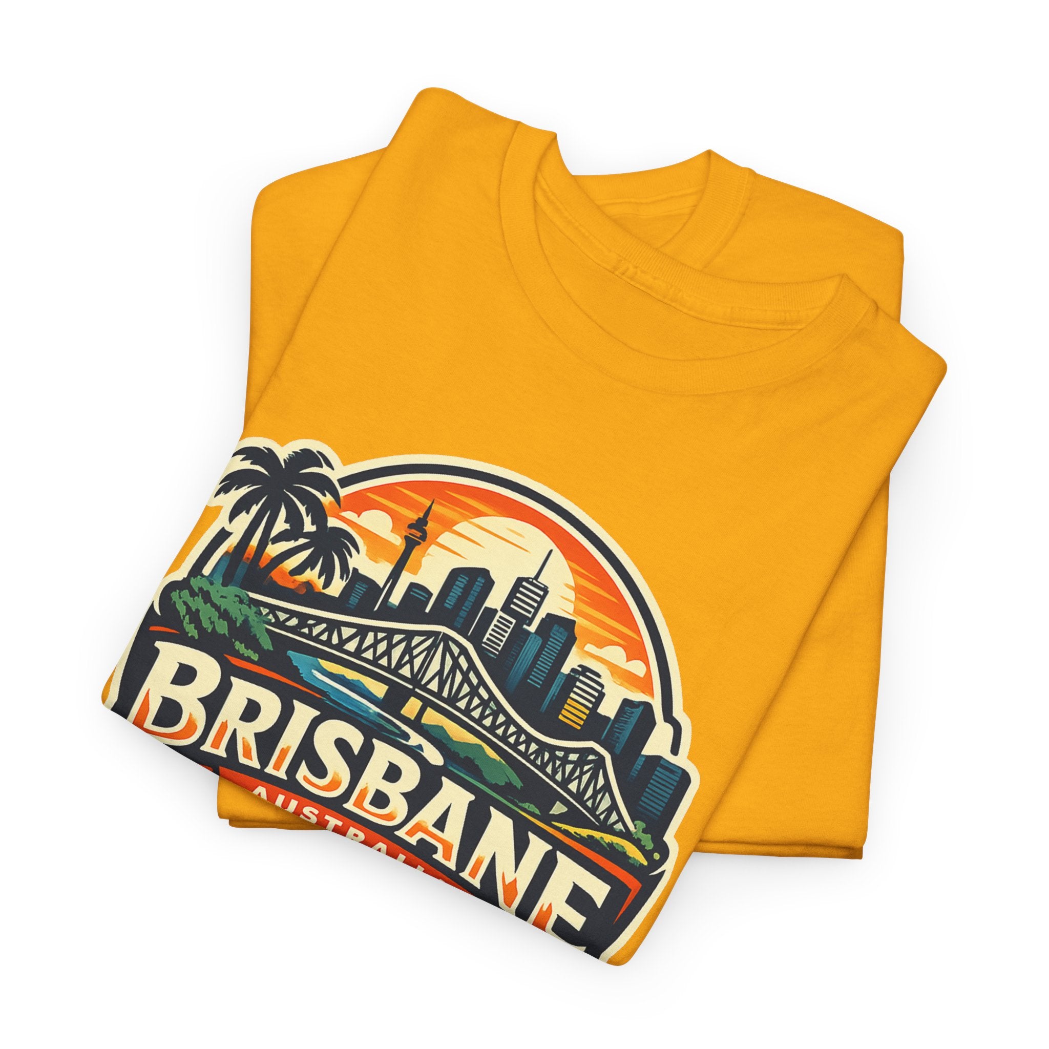 Brisbane Australia Vintage Sunset T-Shirt