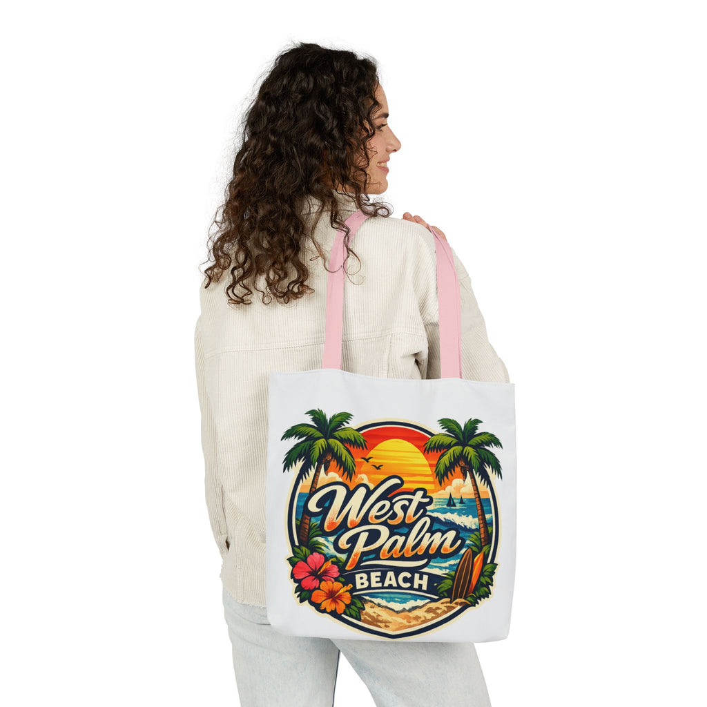 West Palm Beach Vintage Sunset Tote