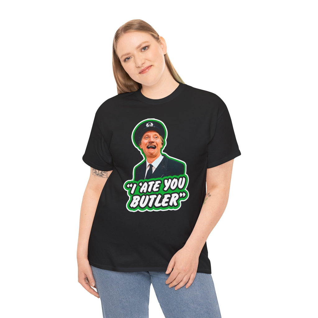 I Ate You Butler T-Shirt — Funny Retro Butler Graphic Tee