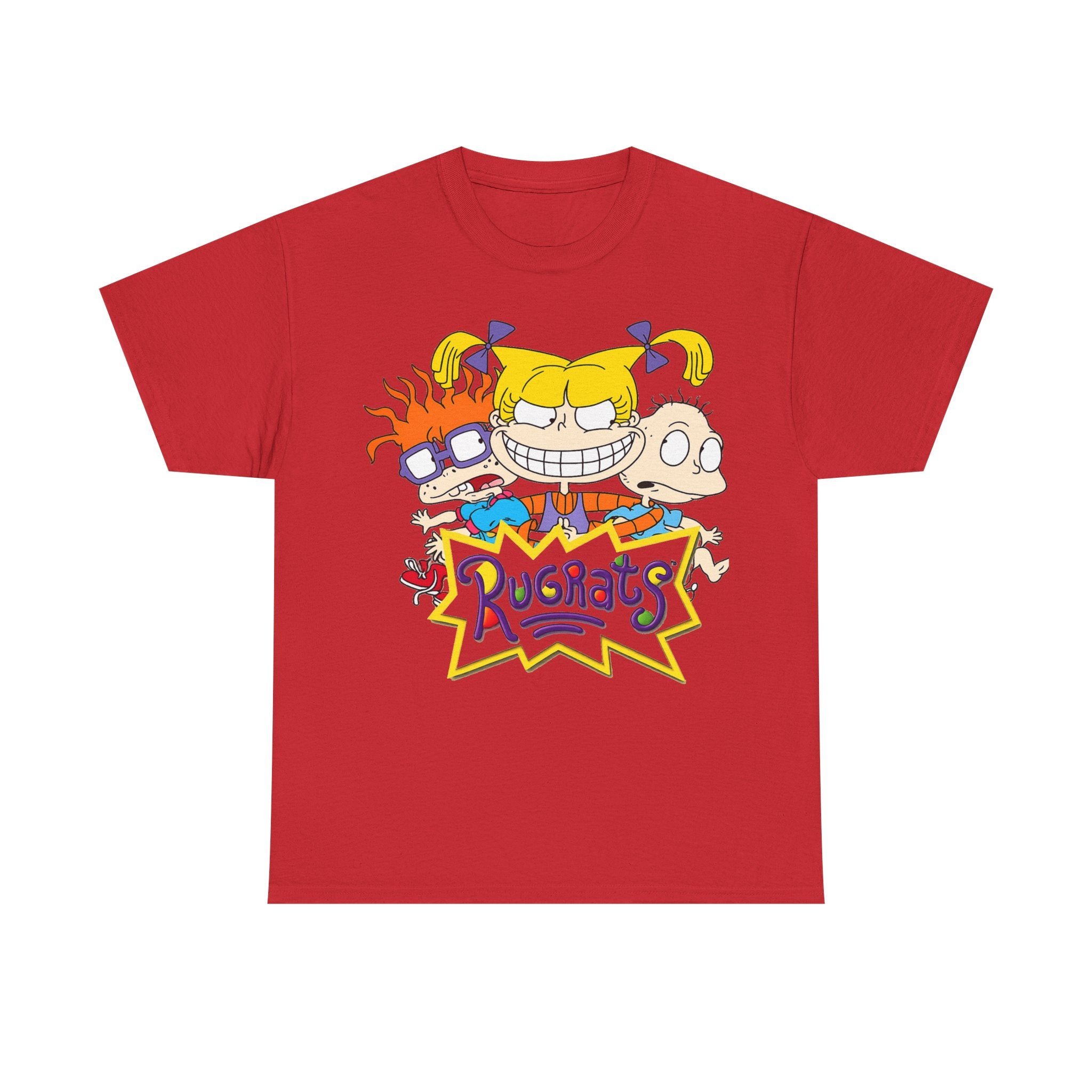 Rugrats Retro Cartoon Crewneck Tee — Colorful 90s Kids Character Design
